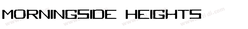 Morningside Heights字体转换
